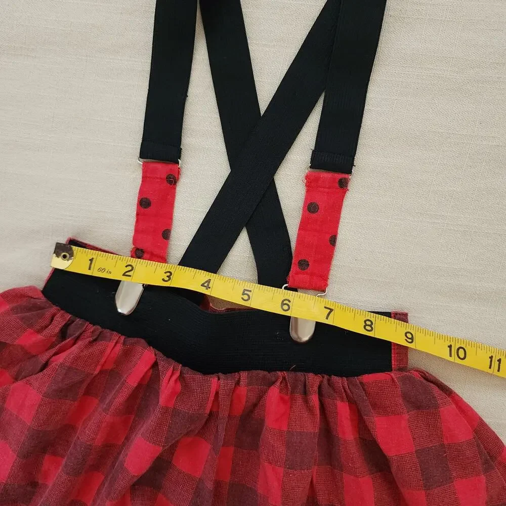 Vintage Suspender Shorts/Skirt 5t
